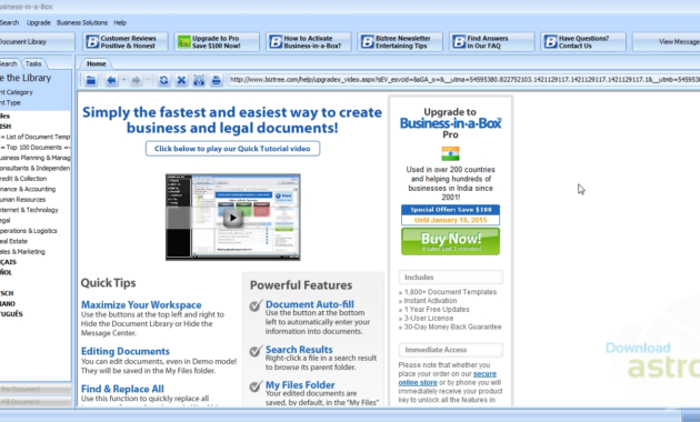 Business-In-A-Box - Latest Version 2019 Free Download within Business In A Box Templates