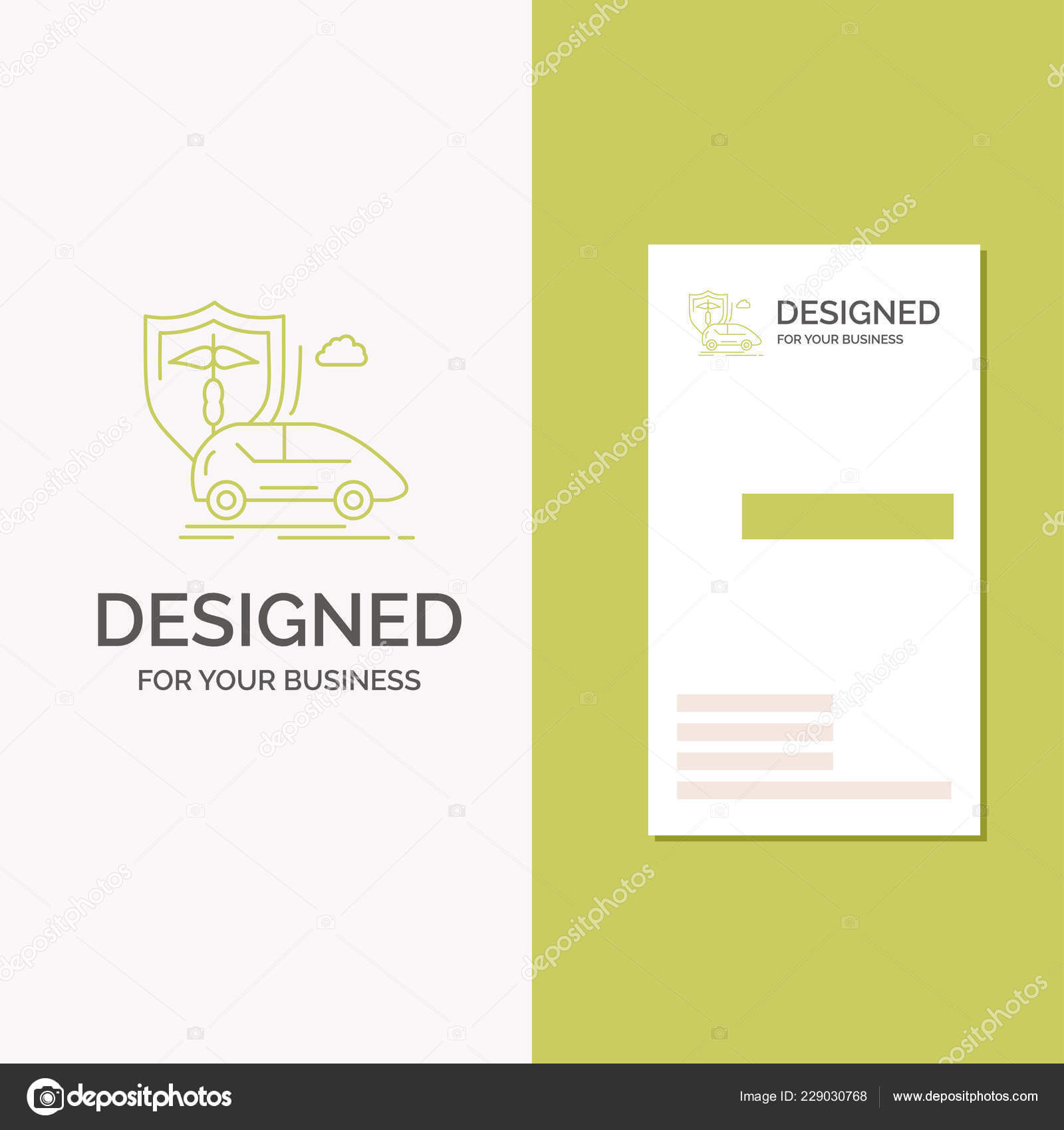 Business Logo Car Hand Insurance Transport Safety Vertical Throughout Auto Insurance Id Card Template