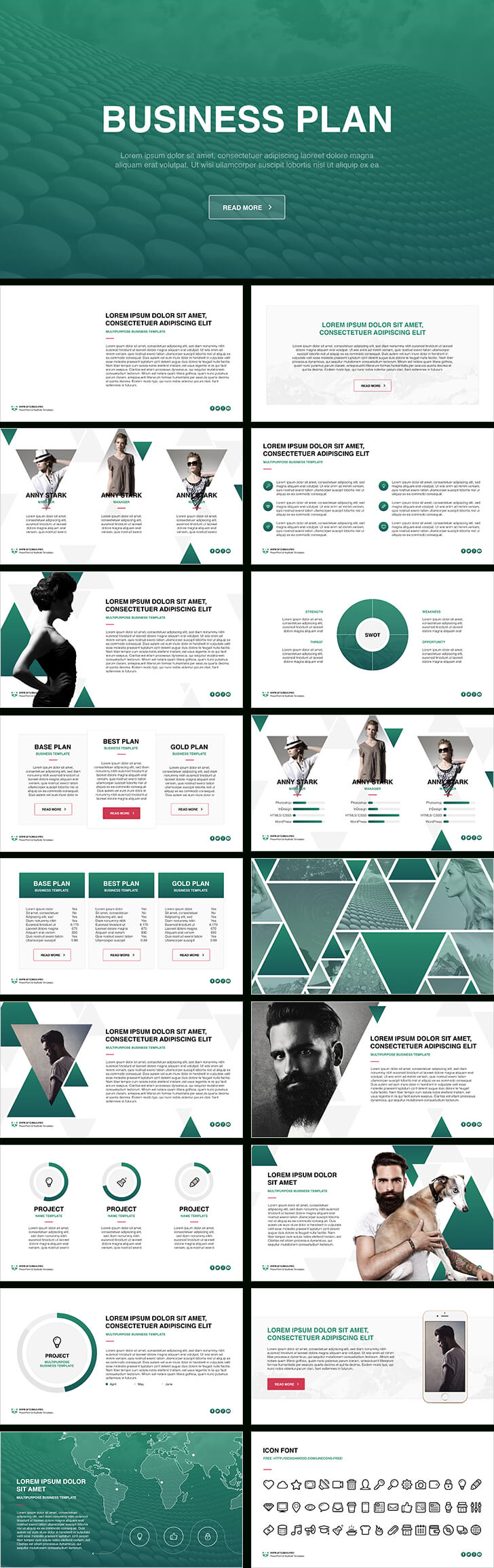 Business N Powerpoint Template Free Presentation Modern For Business Plan Template Powerpoint Free Download