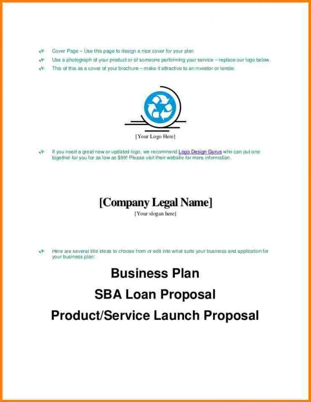 Business Plan Cover Page Sample Pdf Apa Format Letter With Business Plan Cover Page Template
