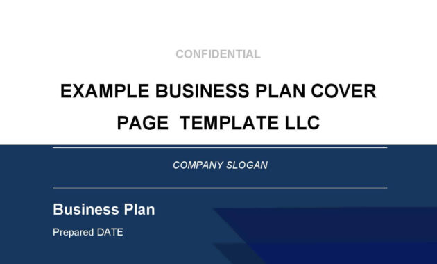 Business Plan Cover Page Template - Brainhive Business Planning with Business Plan Cover Page Template