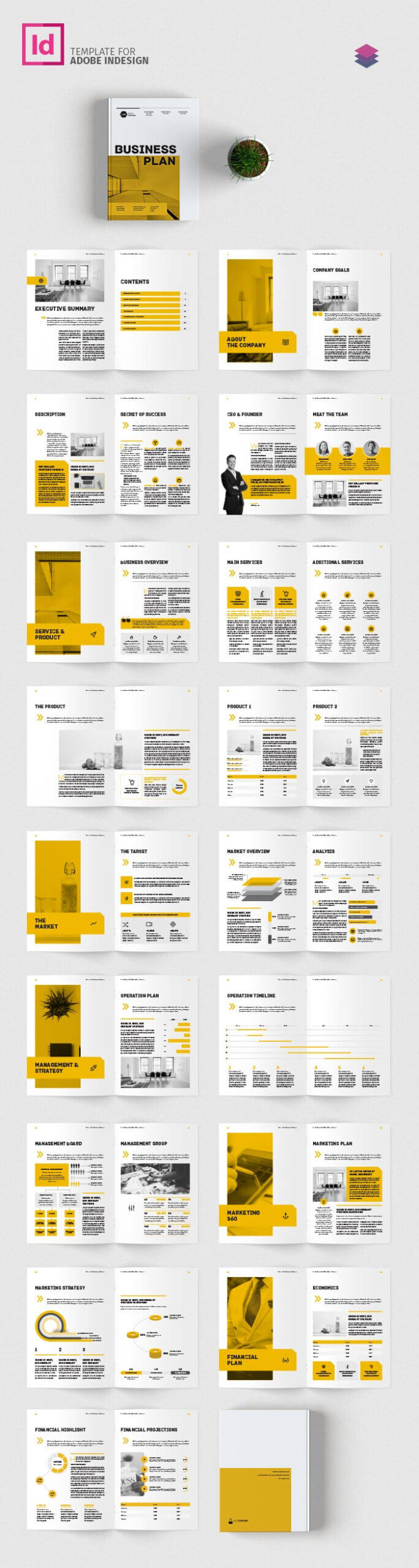Business Plan In Business Plan Template Indesign