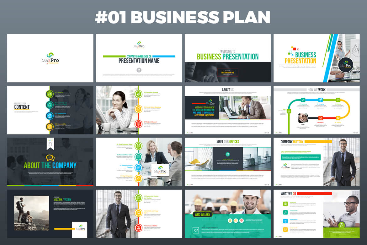 Business Plan Powerpoint Template Free Plans Maxpro Throughout Business Plan Powerpoint Template Free Download