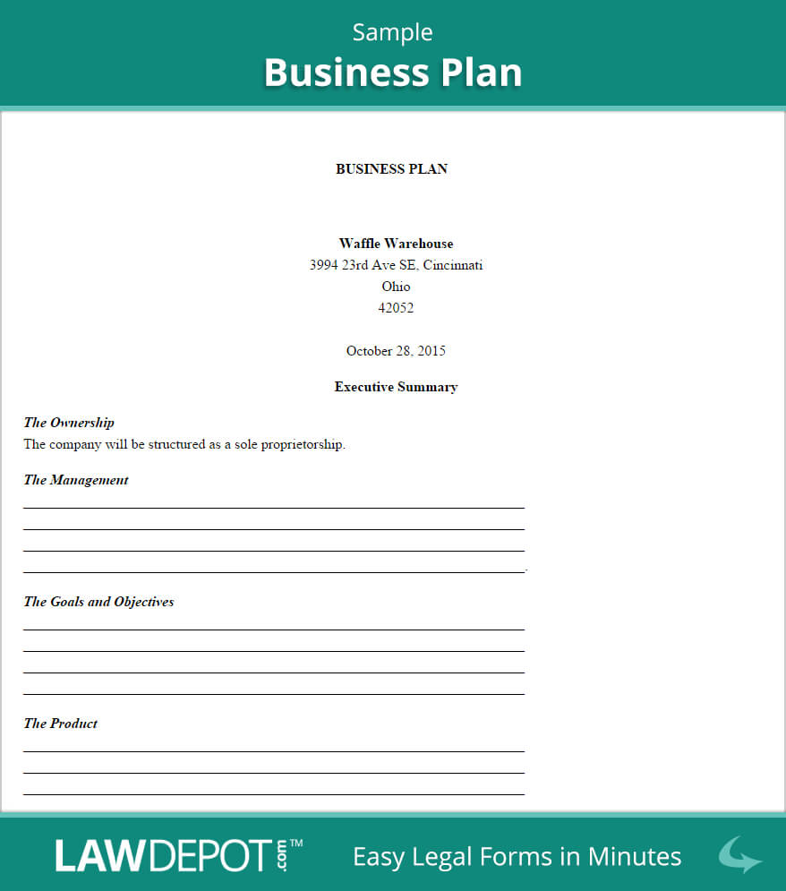 Business Plan Template Write Your Free Business Proposal Us In Buisness Plan Template