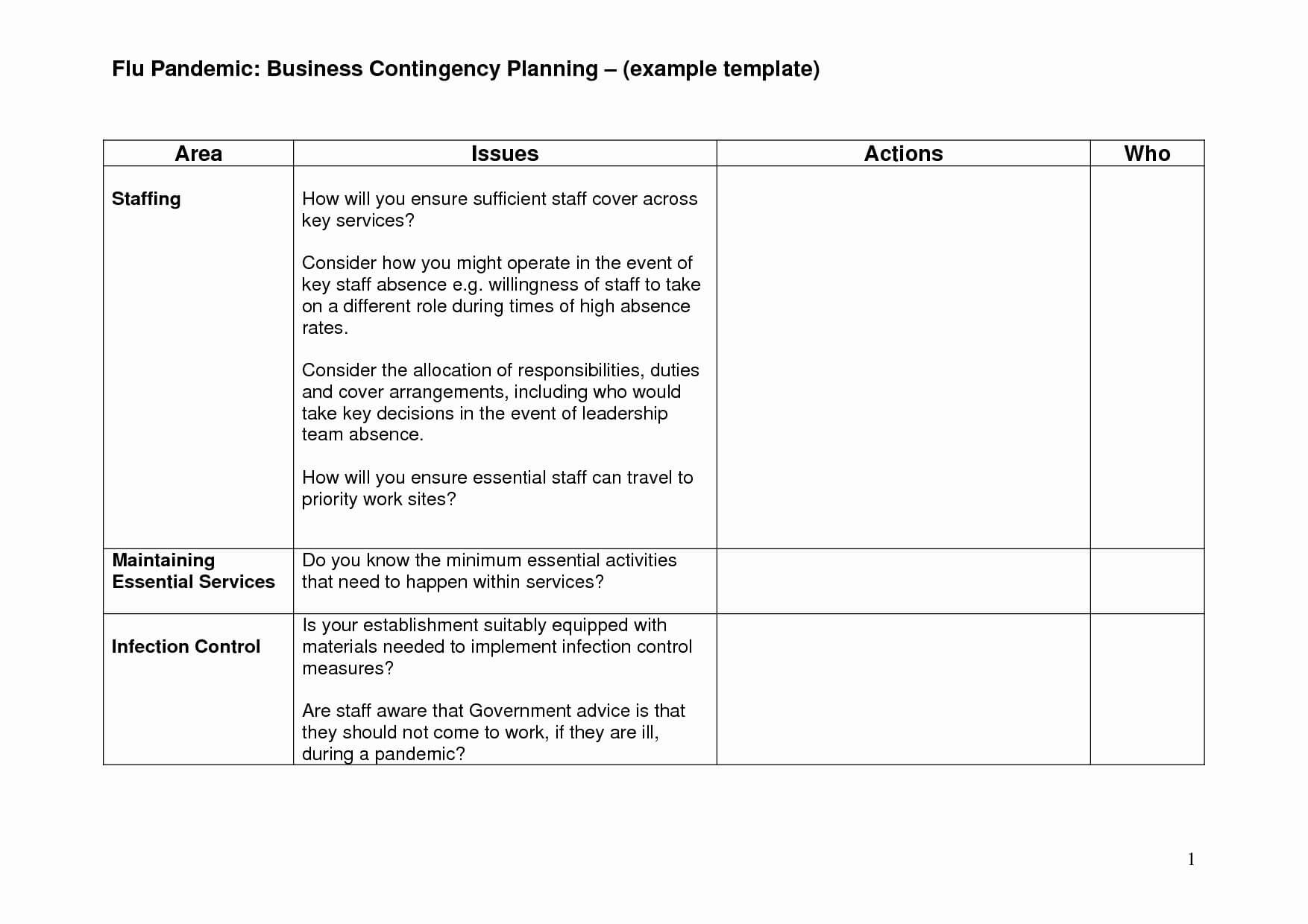 Business Plans Continuity Plan Template Free Download Uk Intended For Business Continuity Plan Template Canada