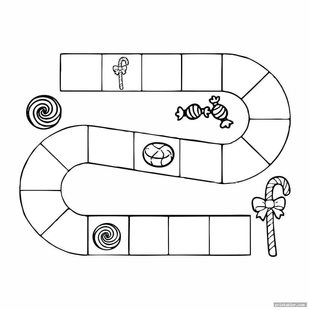 Candyland Board Template Printable - Printabler For Blank Candyland Template