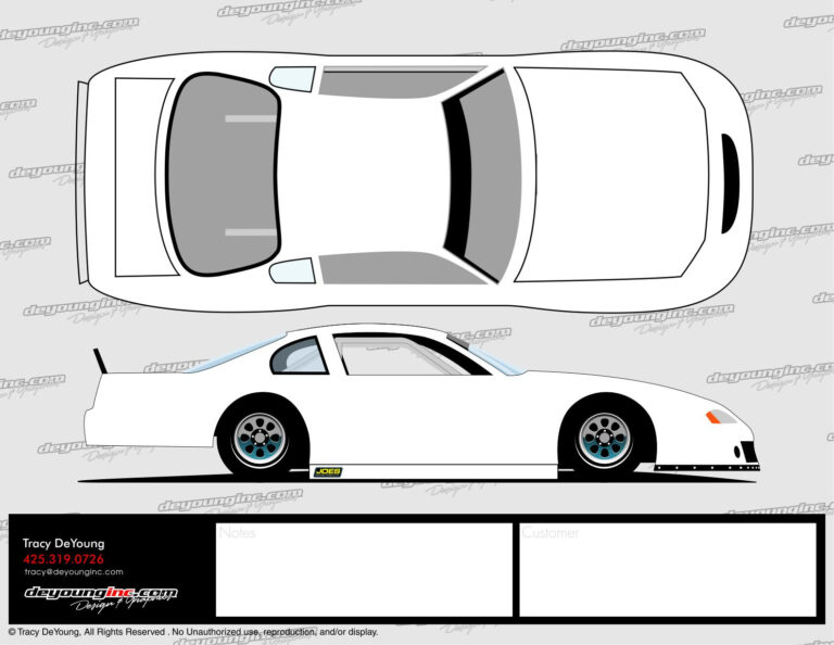 Blank Race Car Templates