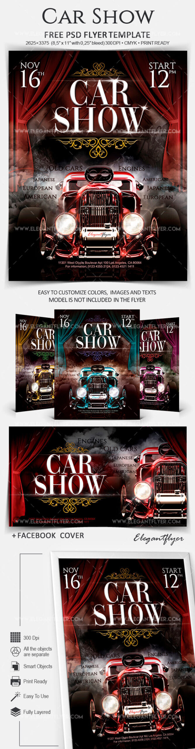 Car Show – Free Flyer Psd Template Inside Car Show Flyer Template