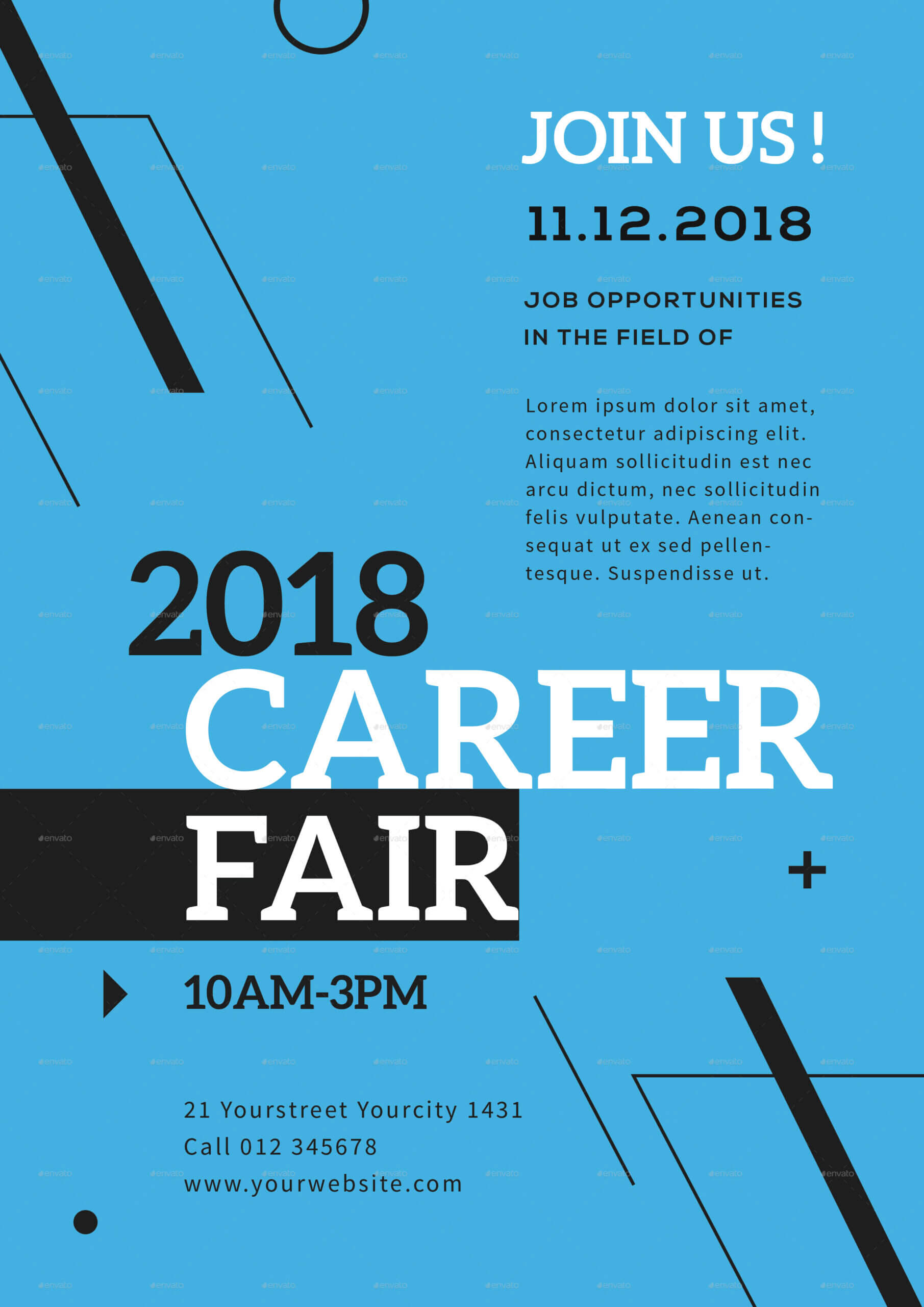 Career Fair Flyer Template Pertaining To Career Flyer Template