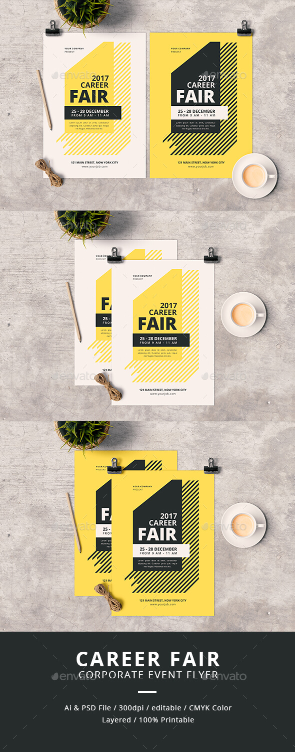Career Flyer Templates From Graphicriver Inside Career Flyer Template
