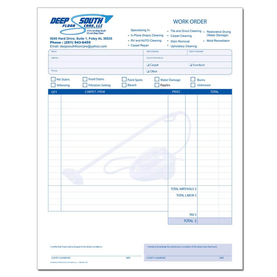 Carpet Cleaning Invoice Sample – Horizonconsulting.co Within Carpet Installation Invoice Template