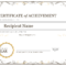 Certificate Of Achievement – Download A Free Template For Certificate Of Accomplishment Template Free