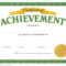 Certificate Of Achievement Template – Certificate Templates For Certificate Of Accomplishment Template Free