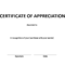 Certificate Of Appreciation Word Example | Templates At For Certificate Of Appearance Template