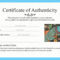 Certificate Of Authenticity Template Artwork In 2020 Art Regarding Certificate Of Authenticity Template