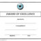 Certificate Of Excellence Template Word ] – Certificate Of With Regard To Certificate Of Excellence Template Word