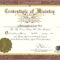 Certificate Of Ordination For Deaconess Example Within Certificate Of Ordination Template