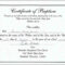 Certificate Of Ordination For Pastor Template With Certificate Of License Template