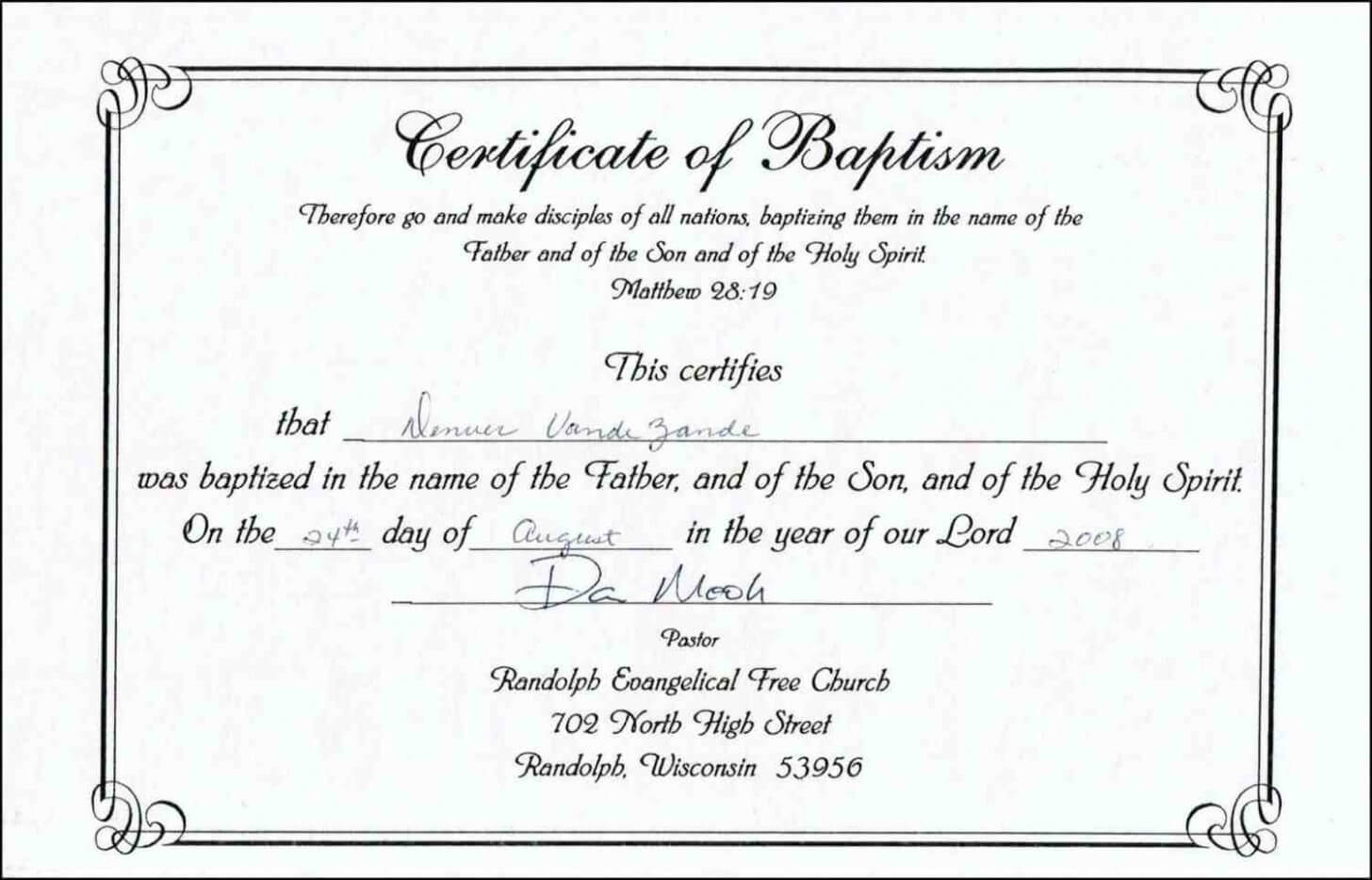 Certificate Of Ordination For Pastor Template With Certificate Of License Template