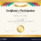 Certificate Of Participation Template For Certificate Of Participation Template Pdf