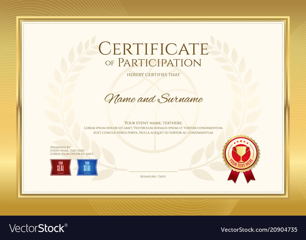 Certificate Template In Basketball Sport Theme Vector Image Pertaining To Basketball Camp Certificate Template