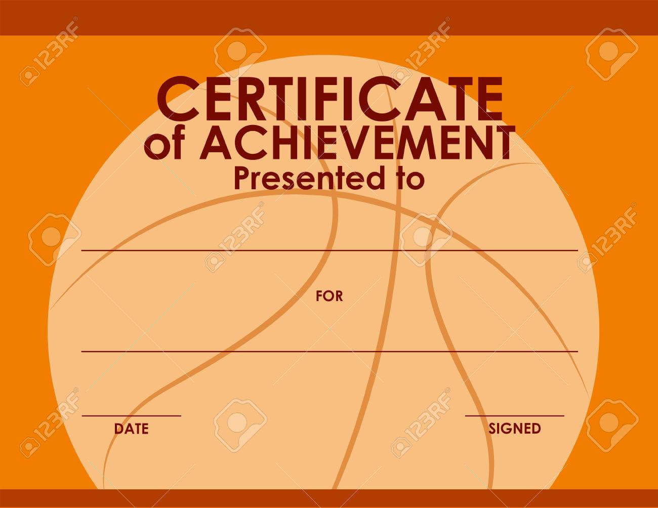 Certificate Template With Basketball Background Illustration throughout Basketball Certificate Template Certificate Template With Basketball Background Illustration Throughout Basketball Certificate Template