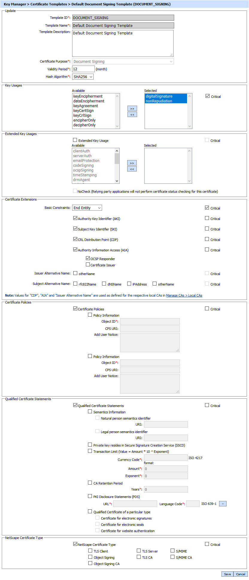 Certificate Templates – Adss Admin Guide Throughout Certificate Authority Templates