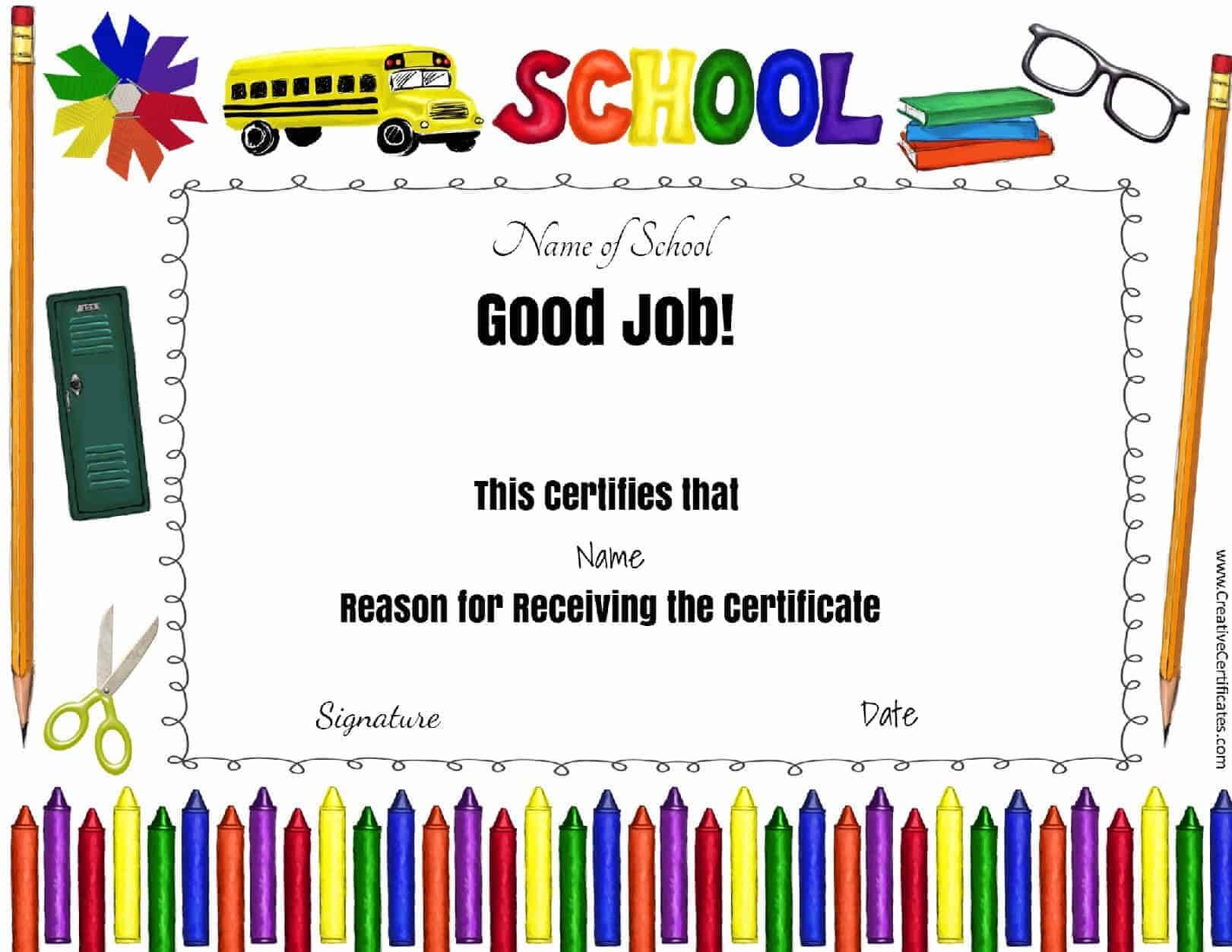Certificates For Kids – Free And Customizable – Instant Download Throughout Certificate Of Achievement Template For Kids