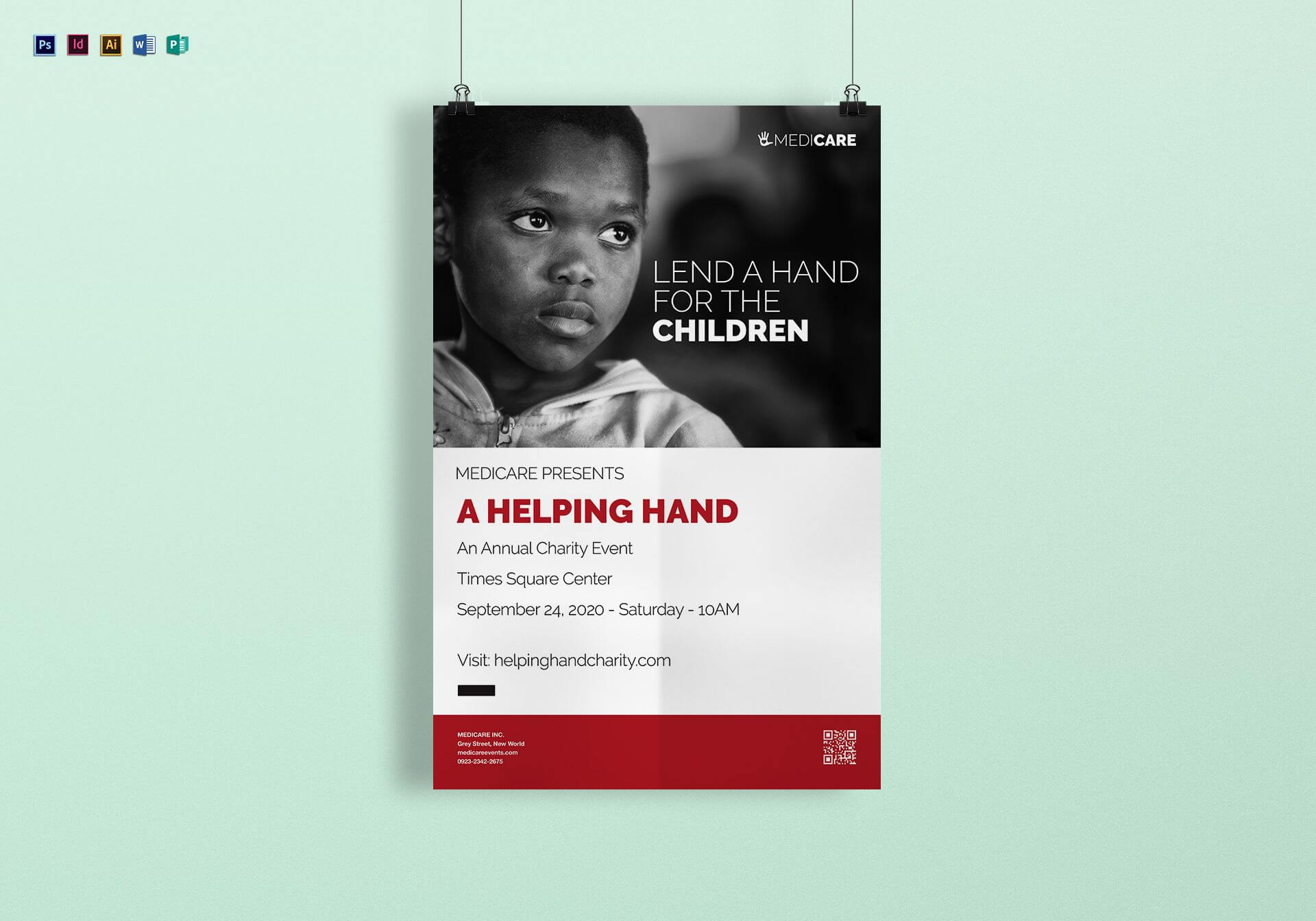 Charity Event Poster Template Pertaining To Charity Event Flyer Template