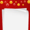 Christmas Card Template With Blank Paper And Mistletoes Eps pertaining to Blank Christmas Card Templates Free