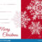Christmas Greeting Card Template With Blank Text Field Stock Throughout Blank Snowflake Template