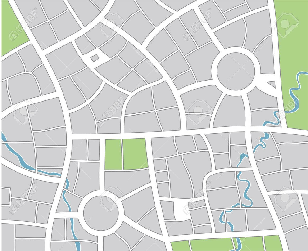 City Map Throughout Blank City Map Template