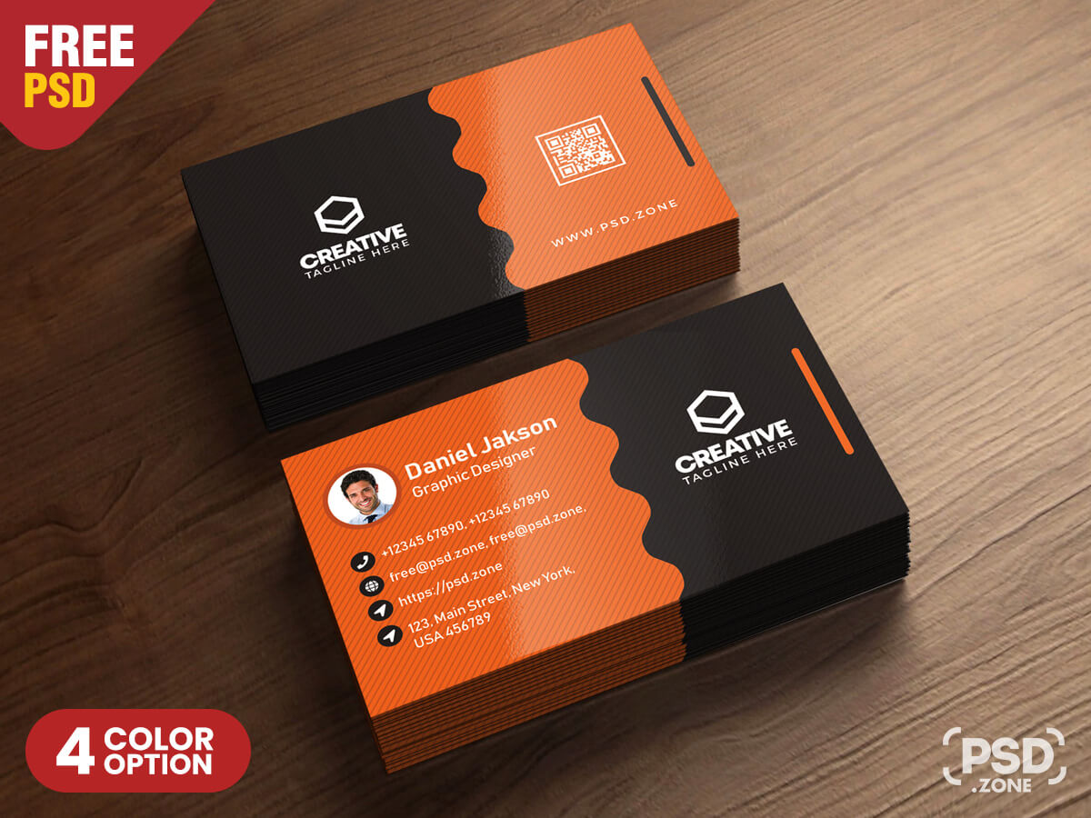 Clean Business Card Psd Templates – Psd Zone Throughout Calling Card Psd Template