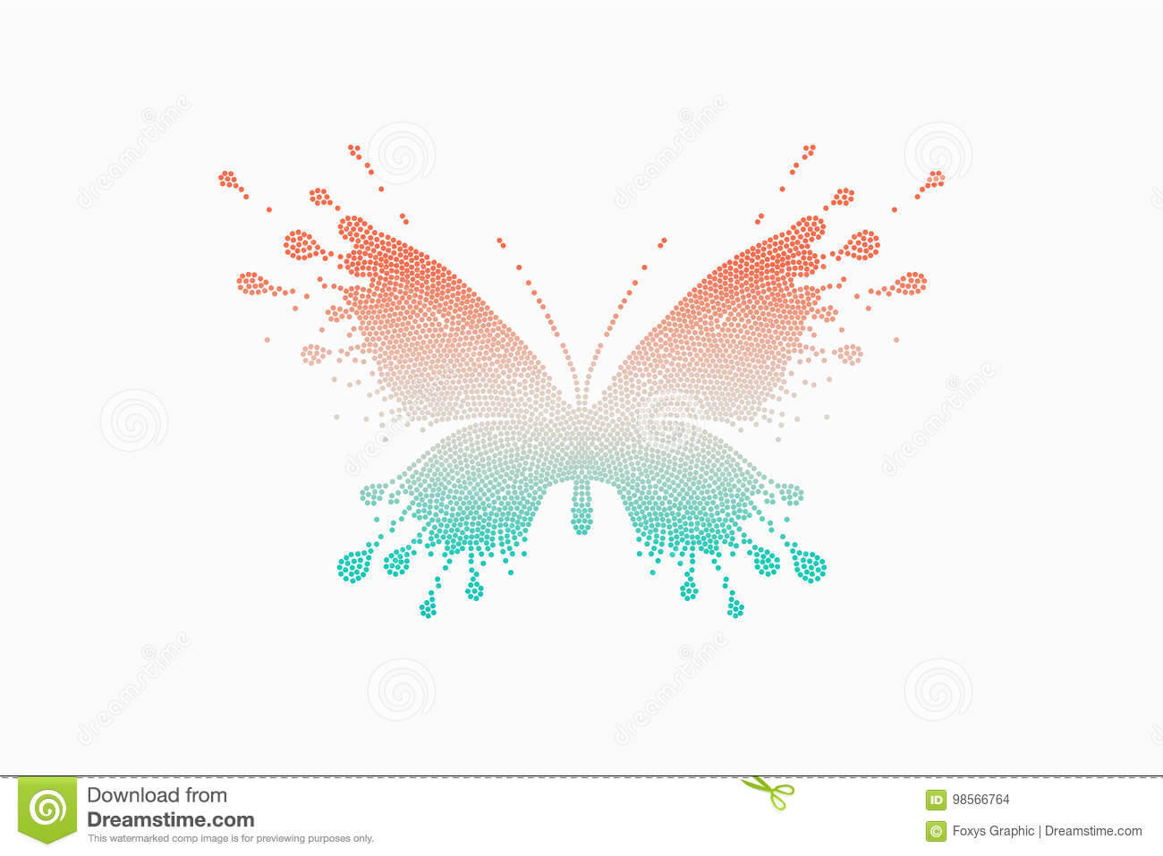 Colorful Icon Of Red Turquoise Butterfly Stock Vector Within Butterfly Labels Templates