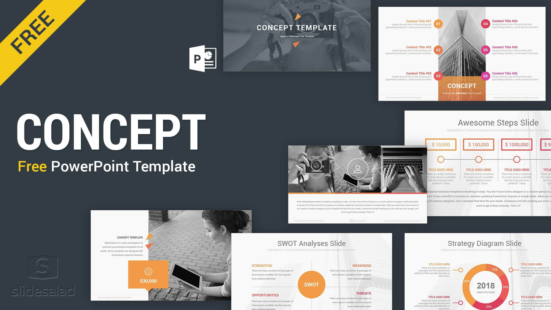 Concept Free Powerpoint Presentation Template – Free Intended For Business Logo Templates Free Download