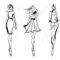 Contoh Soal Dan Materi Pelajaran 5: Female Fashion Model Sketch Regarding Blank Model Sketch Template