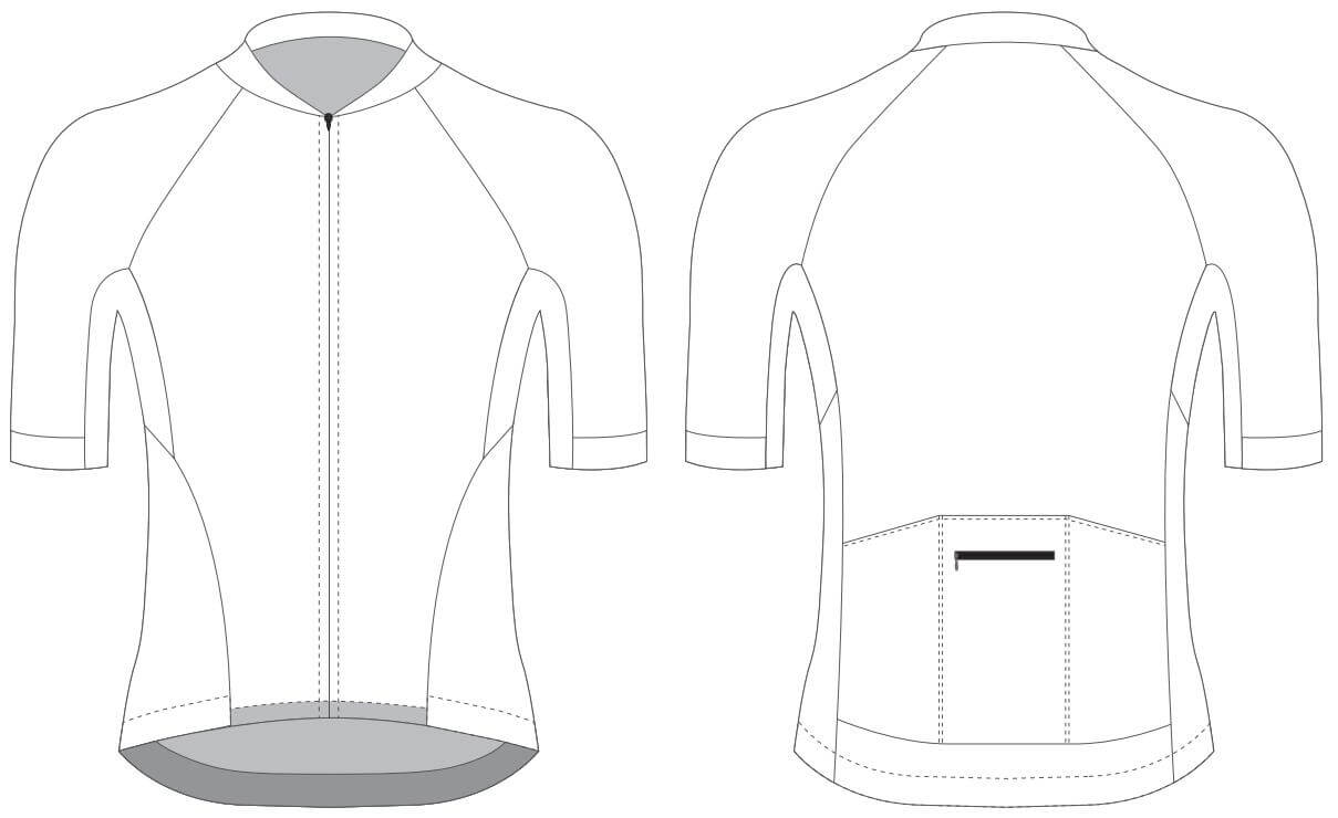 Custom Blank Cycling Jersey Design Template - Cyclingbox With Blank Cycling Jersey Template
