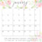 Cute January 2020 Calendar For Kids – 2019 Calendars For With Regard To Blank Calendar Template For Kids