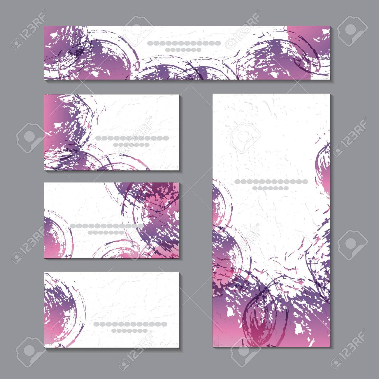 Cute Templates With Abstract Graphics.for Romance And Design,.. Inside Advertising Cards Templates