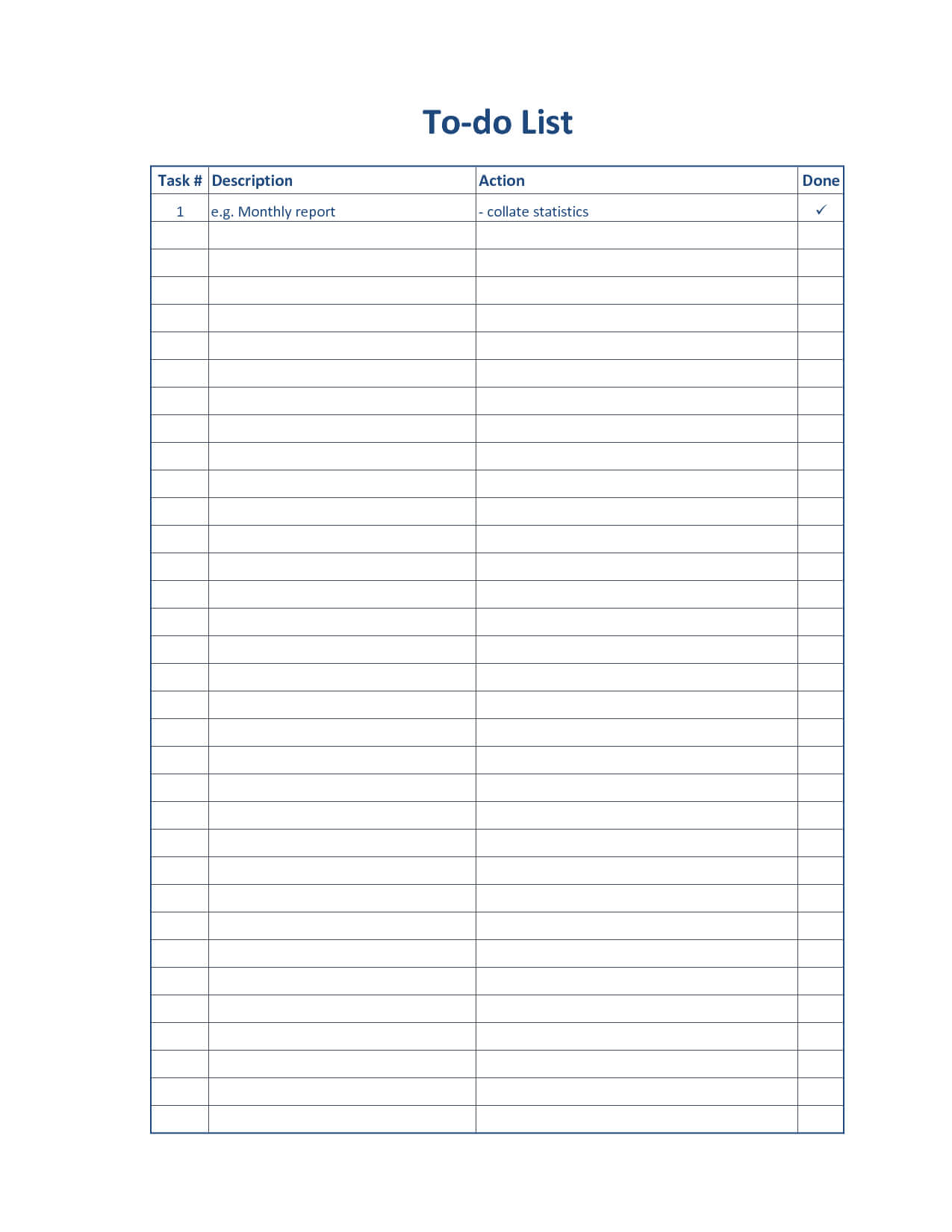 Daily To Do List Template Free Printable To Do List Template Inside Blank To Do List Template