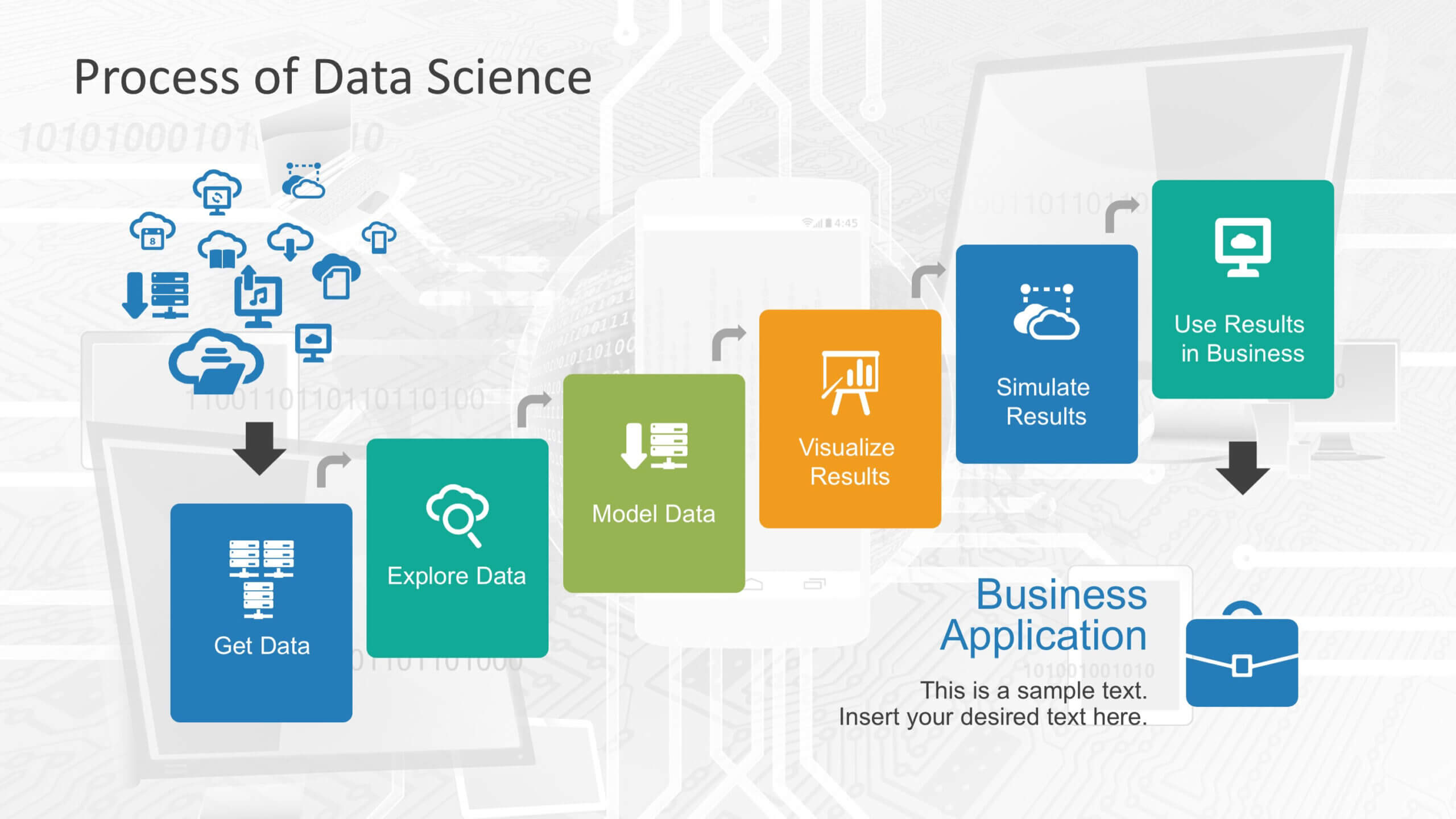 Data Science Shapes Powerpoint Template Intended For Business Intelligence Powerpoint Template