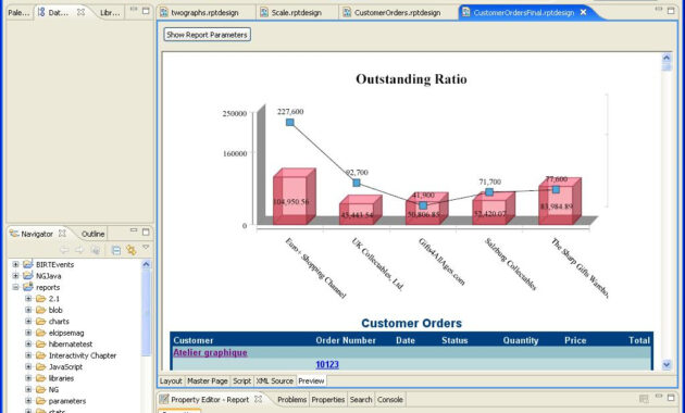 Demos intended for Birt Report Templates