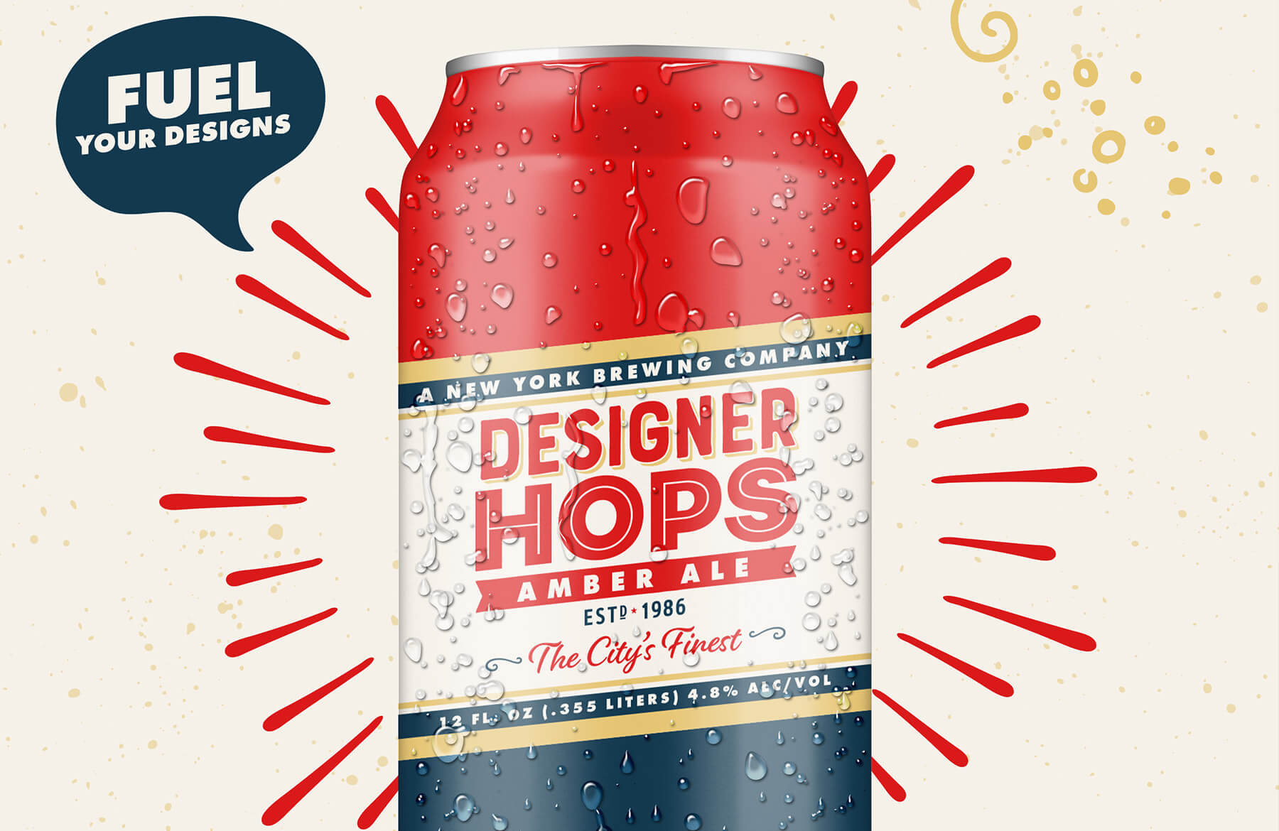 Design A Beer Can Label And Poster With Illustrator And With Regard To Beer Label Template Psd