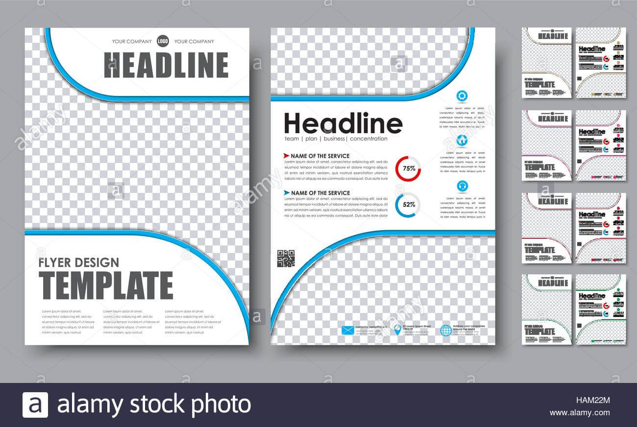 Design Color Flyers A4. Template 2 Page Brochure With Space Within 2 Page Flyer Template