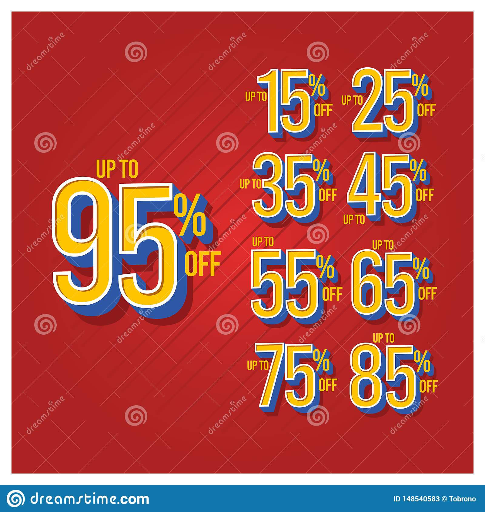 Discount Label Up To 15,25,35,45,55,65,75,85,95 Set Off In 65 Label Template