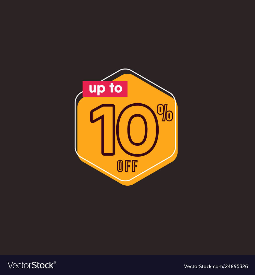 Discount Up To 10 Off Label Template Design Intended For 10 Up Label Template