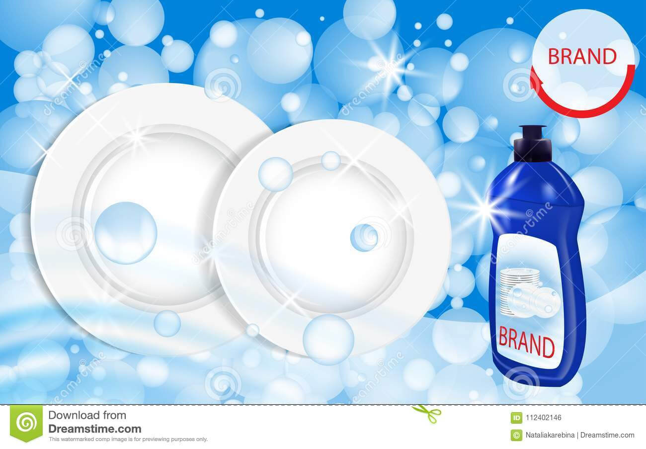 Dishwashing Liquid Products. Bottle Label Design. Dish Wash Within Bubble Bottle Label Template
