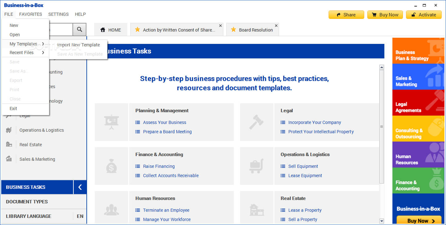 Download Business In A Box 7.1.4 Pertaining To Business In A Box Templates