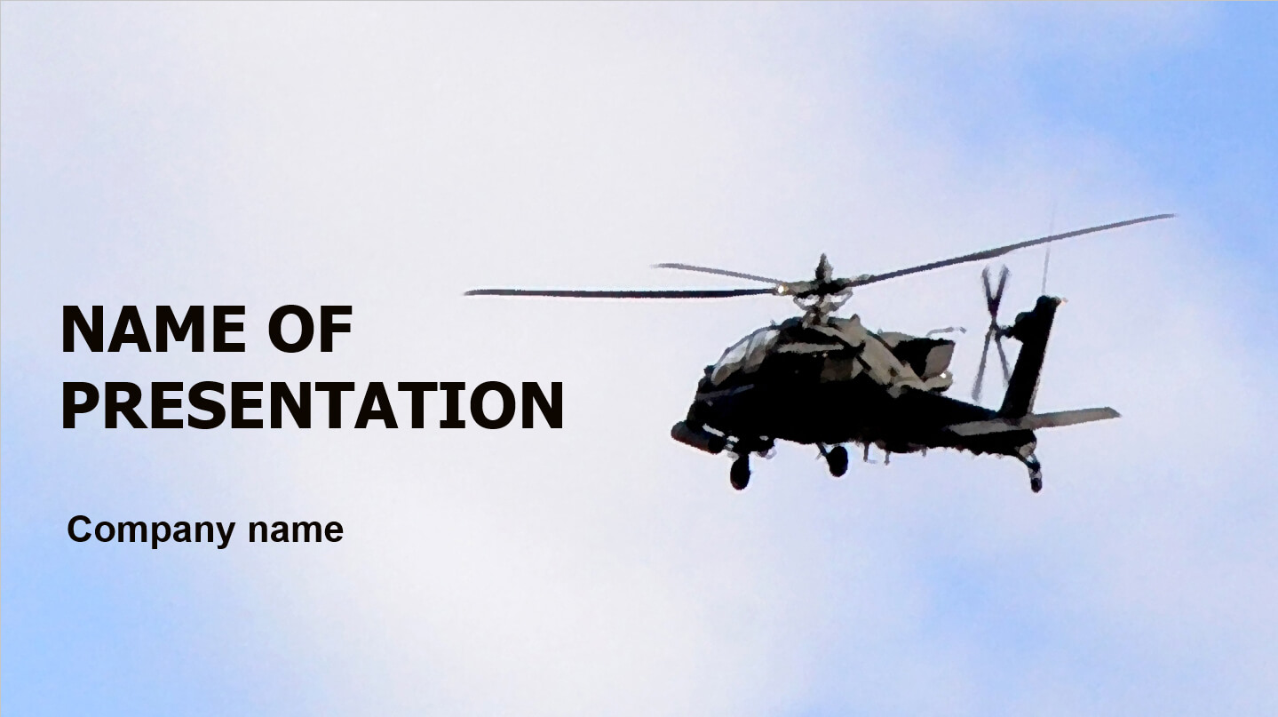Download Free Helicopter Powerpoint Theme For Presentation Intended For Air Force Powerpoint Template
