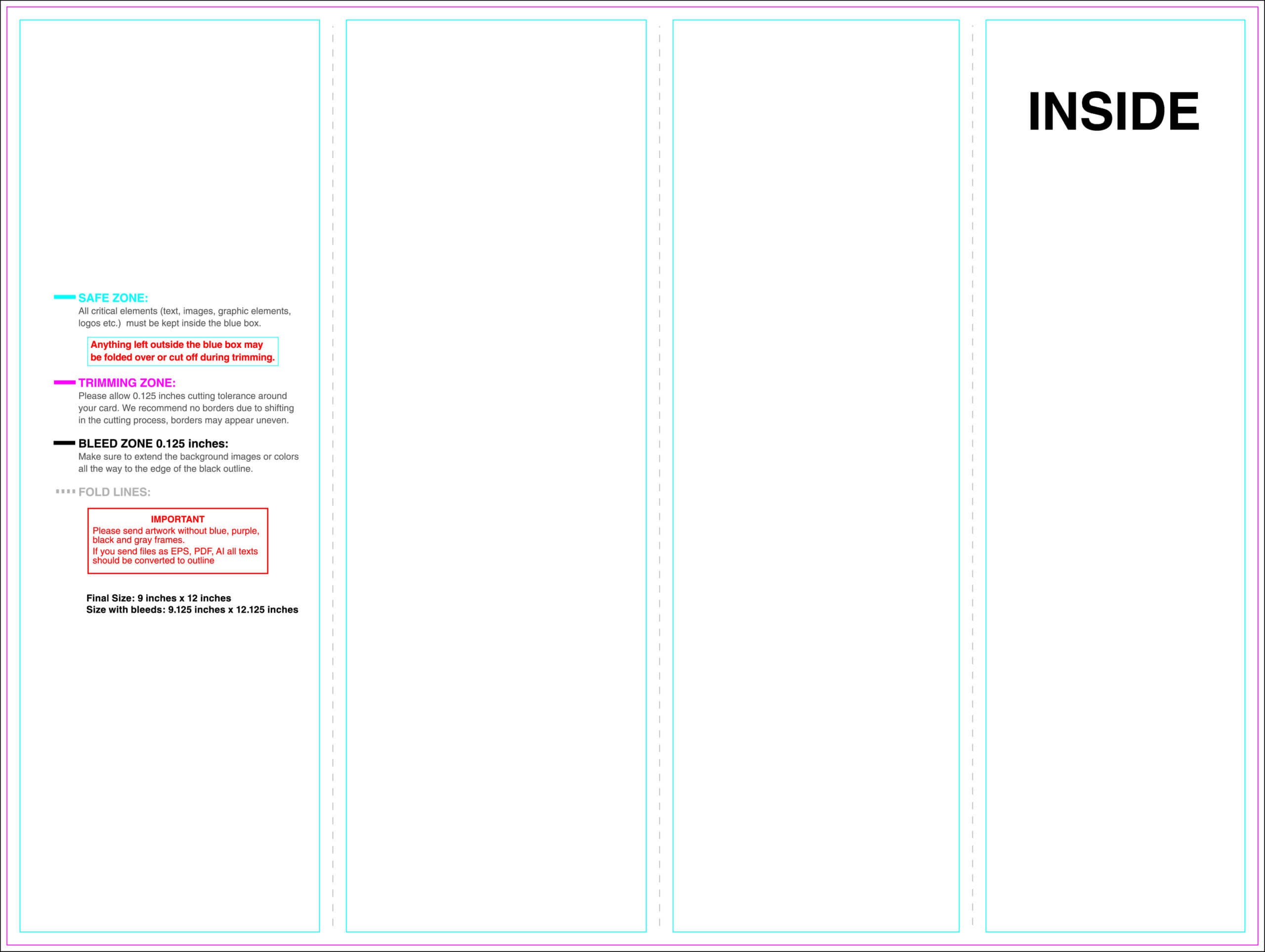 Dreaded Quad Fold Brochure Template Ideas 4 Panel Indesign In 4 Fold Brochure Template